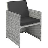 thumbnail of tectake Conjunto de rattan e alumínio MANHATTAN  Cinzento Claro