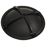 thumbnail of vidaXL 2-in-1 Feuerstelle und Grill mit Schürhaken 56x56x49 cm : Farbe - Schwarz, Material - Stahl