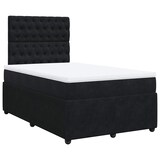 thumbnail of vidaXL Boxspringbett mit Matratze Schwarz 120x200 cm Samt