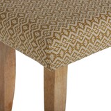 thumbnail of WOMO-DESIGN Sitzbank Palma gepolstert 120x48x40 cm, Weiß-Gold mit Holzoptik, Retro Landhaus-Stil, Polsterbank Flurbank Truhenbank Bank Sitzpolster