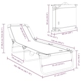 thumbnail of vidaXL Klappliege Tragbare Blattmuster 600D Oxford-Gewebe