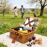 thumbnail of eGenuss Picknickkorb für 2 Personen mit Kühlfach und Zubehör - Grün