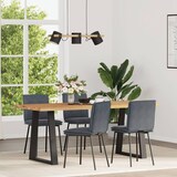 thumbnail of Esszimmerstühle VERA 4er Set Dunkelgrau Samt | Polsterstühle Küchenstuhl Wohnzimmerstühle Essstühle bequem