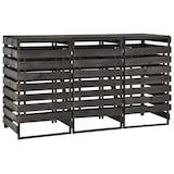 thumbnail of vidaXL Mülltonnenbox für 3 Tonnen 210x75x121 cm Kiefer Massivholz