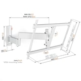 thumbnail of Vogels COMFORT TVM 3645W schwenkbare TV Wandhalterung 40-77 Zoll, weiß
