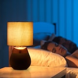 thumbnail of Relaxdays Nachttischlampe Touch dimmbar, moderne Touch Lampe, 3 Stufen, E14, Tischlampe, HxD: 32,5 x 18 cm, grau-kupfer