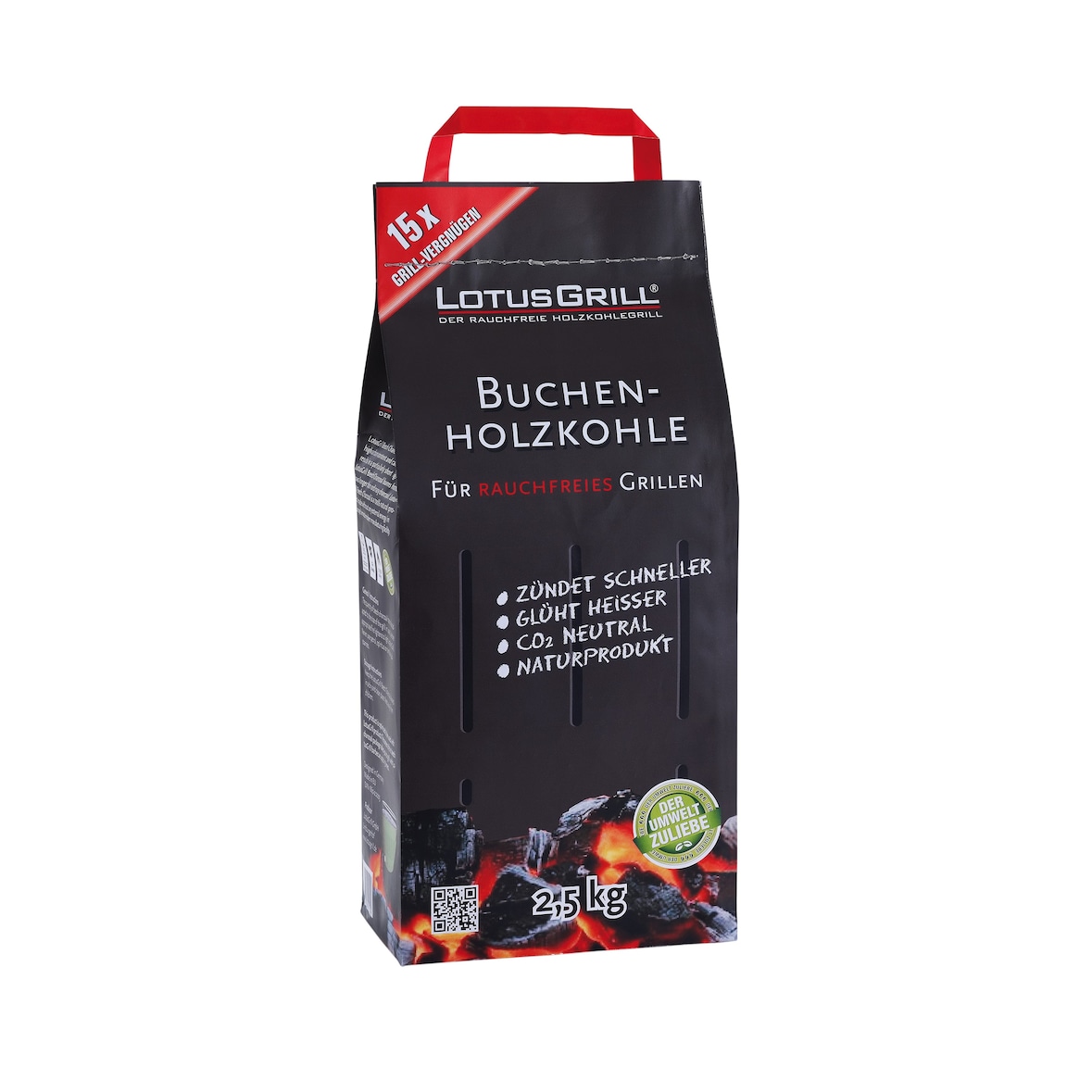lotusgrill - Carbonella di faggio da 2,5 Kg