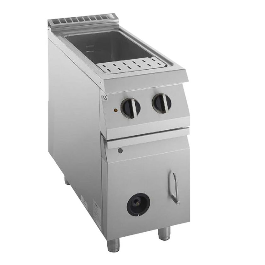 KBS gas pastakoker 28 liter bak GN 2/3 10,5 kW 400x730x900 mm aftapkraan