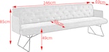 thumbnail of KAWOLA Esszimmerbank CHARME Cord hellblau 246cm