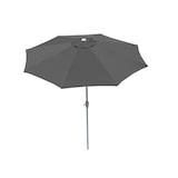 thumbnail of Parasol N18, tuinparasol, Ø 2,7m kantelbaar polyester/aluminium 5kg ~ antraciet