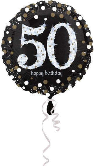 50. Geburtstag gold Folienballon