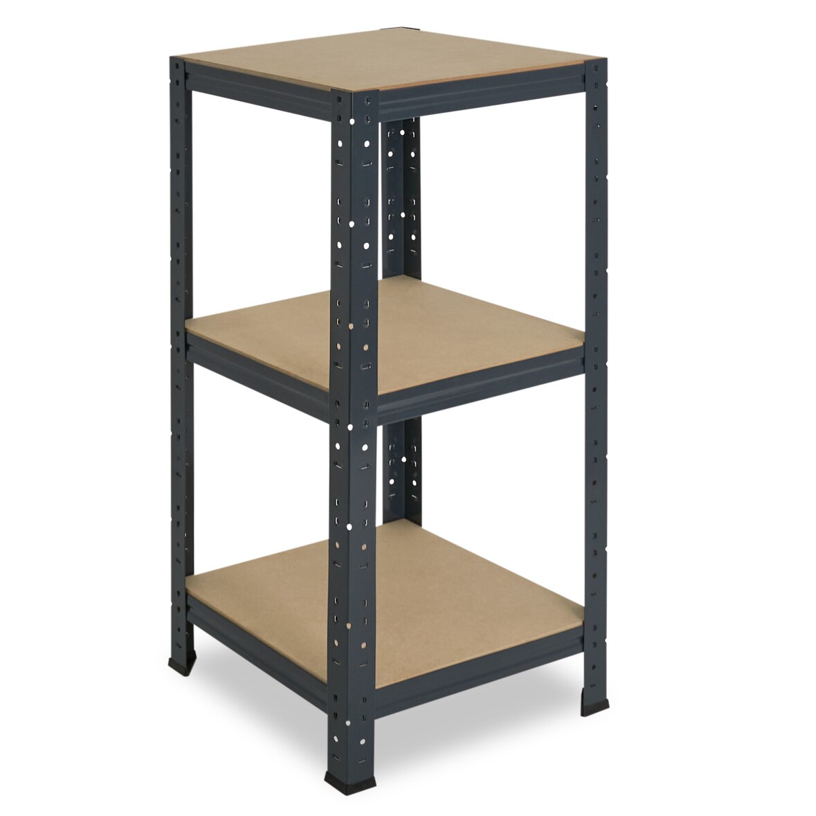 shelfplaza HOME 100x60x60 cm Schwerlastregal in anthrazit mit 3 Böden und 175 kg Traglast pro Boden