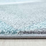 thumbnail of Teppich Wohnzimmer Geometrisch Pflegeleicht Waschbar Strapazierfähig Schlafzimmer OEKO-TEX Blau 200x290 cm – ANDALO von Kadima Design