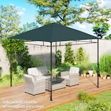 thumbnail of Techo de Repuesto 300x300 cm para Cenador de Jardín Cubierta de Repusto de Gazebo Exterior con 8 Orificios de Drenaje y Ventilación