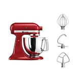thumbnail of KitchenAid Processador de alimentos ARTISAN Empire Red 5KSM125 incl. taça de 4,8 l, misturador de 3 peças e cortador de legumes de 3 peças 5KSMVSA