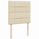 thumbnail of vidaXL Boxspringbett mit Matratze Creme 80x200 cm Stoff