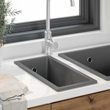 thumbnail of vidaXL Keukenwasbak Grijs 21 x 44 x 14 cm Graniet