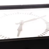 thumbnail of Horloge gare 60 cm -  Noir Rectangle Métal Amadeus 40x12 cm