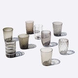 thumbnail of Zafferano Melting Pot Set van 6 glazen in één kleur - Grijs - Handgeblazen glas, 32 cl - Ambachtelijke bekers voor water en cocktails