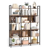 thumbnail of Helloshop26 - Libreria a 6 ripiani 24 x 31,8 x 175 cm struttura in acciaio per soggiorno corridoio ufficio stile industriale 12_0004270