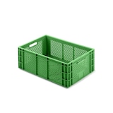 thumbnail of PROREGAL 4x Eurobehälter Obst- und Gemüsekasten | HxBxT 22x40x60cm | 43 Liter | Grün | Obst-Gemüsekiste, Obstkorb, Transportbox
