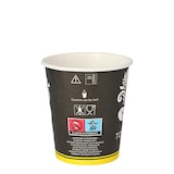 thumbnail of RIOBA Einwegbecher To Go, Pappe, 0.2 l, Ø 8 cm 9.1 cm, schwarz, 50 Stück
