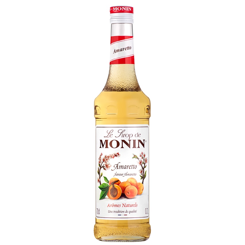 MONIN - Sirop Saveur Amaretto 70 cl pour cocktails ou boissons chaudes