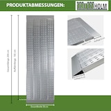thumbnail of TRUTZHOLM 1 x Alu Auffahrrampe 200 x 56 cm Traglast 540 kg grau starr perforiert Verladerampe