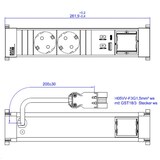 thumbnail of Bachmann Power Frame 4-fach 2x Steckdose 1x USB A/C 1x CM, weiß (916.702)