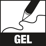 thumbnail of Pentel Gelroller EnerGel BL77-EX 0,35mm Druckmechanik braun
