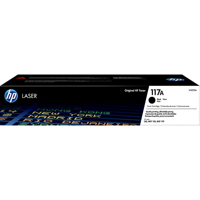 HP W2070A Cartouche de Toner Noir ORIGINALE - 117A