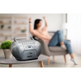 thumbnail of LENCO SCD-420SI CD-Radio mit Kassette, silber