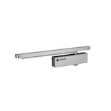 thumbnail of Ferme-porte hydraulique design réversible argent avec bras coulisse antivandalisme force 3