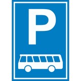 thumbnail of Reisebus Bus Parkplatz Aufkleber A4 (210x297mm)