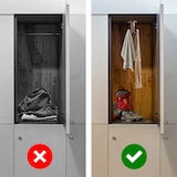 thumbnail of Deckenhaken für Garderobe – Edelstahl 3-fach Kleiderhaken drehbar matt gebürstet