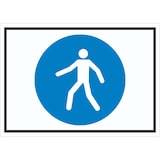 thumbnail of Fußgängerweg benutzen Symbol Schild A2 (420x594mm)