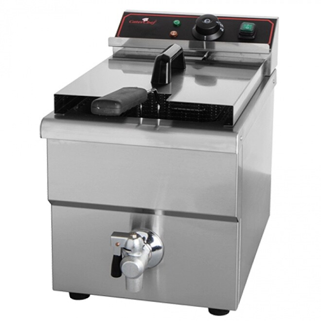 Friteuse Professionnelle 8 Litres avec Robinet Vidange