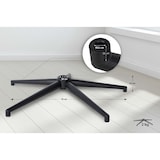 thumbnail of Fußkreuz Eckig Schwarz schwarz/70 cm