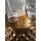 thumbnail of Beistelltisch 32x42x32 cm Aluminium Anstelltisch Gold Orientalisch Rund, Flacher Hammerschlag Sofatisch Metall, Design Wohnzimmertisch Modern,