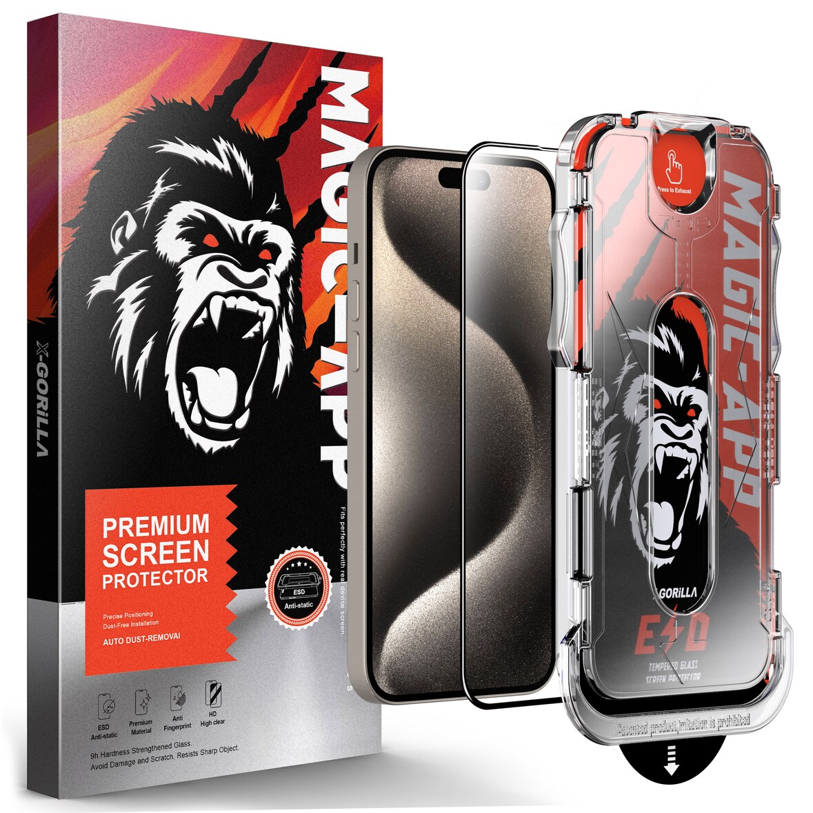 6x 9H Panzerglas für iPhone 14 Pro Max Antispy Privacy Magic App echtes Tempered X Gorillaglas Displayschutz Schutzglas Schutzfolie Screen Protector