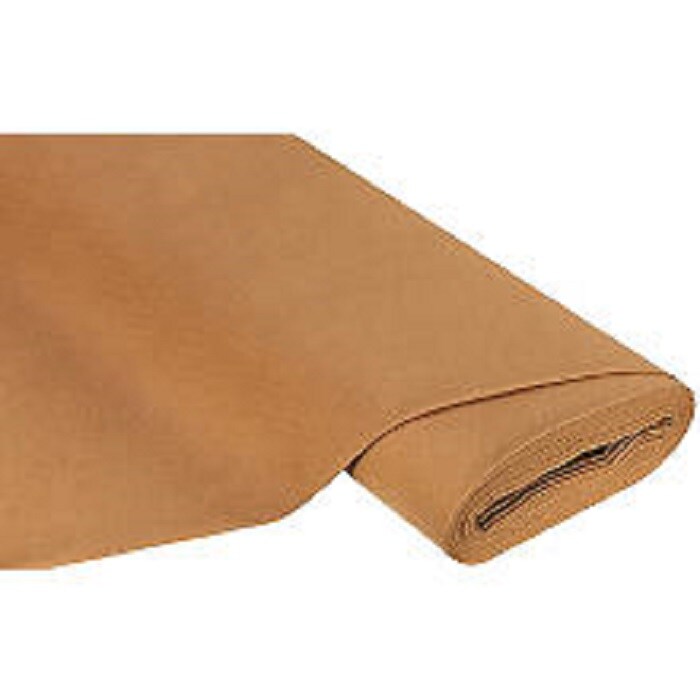 Feutrine MARRON CARAMEL largeur 180 cm au metre epaisseur environ 1,50 mm