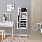 thumbnail of Joyero de Pie con Espejo Armario para Joyas LED Reclinable 30x36x146cm Madera