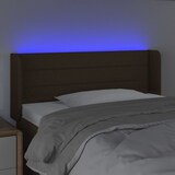 thumbnail of vidaXL LED Kopfteil Dunkelbraun 83x16x78/88 cm Stoff