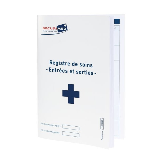 Registre d'infirmerie et de soins SECURIMED