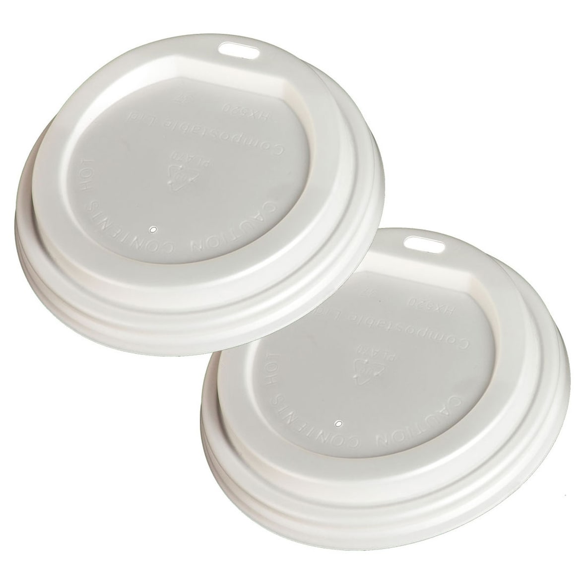 50x BIO Deckel Domdeckel für 200ml Becher CPLA O8cm