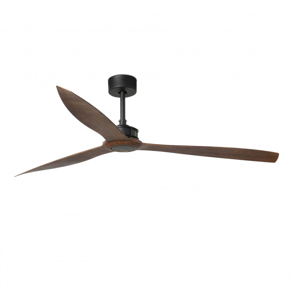 JUST FAN XL Mattschwarzer/Holzventilator 178 cm