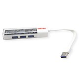 thumbnail of ROLINE Mobile USB 3.2 Gen 1 Hub, 4 porte, cavo di collegamento tipo A+C