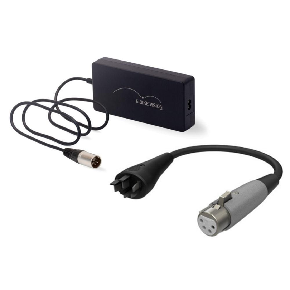 Schnell-Ladegerät & Lade-Adapter passend Nachbauakkus Bosch Active und Performance Line 36 Volt