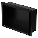 thumbnail of LuxeBath Wandnische Edelstahl 20 × 30 × 10 cm Schwarz – Randlose Duschnische, befliesbares Einbauregal, Duschablage für Badutensilien, kleines