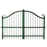 thumbnail of Biscottini Eingangstore 115x6x115 cm - Gartentor für den Außenbereich - Gartenzaun - Grünes Schmiedeeisentor